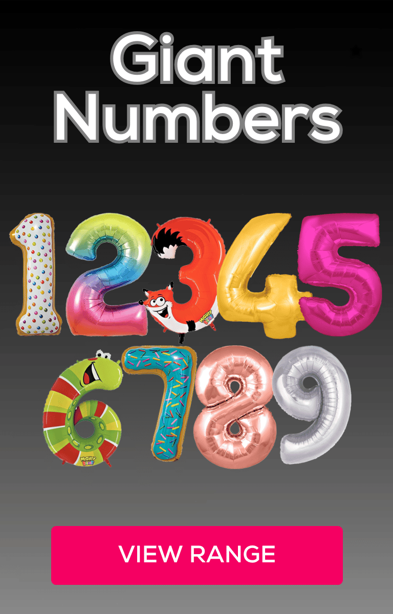 Celebrate the big occasion with giant number balloons