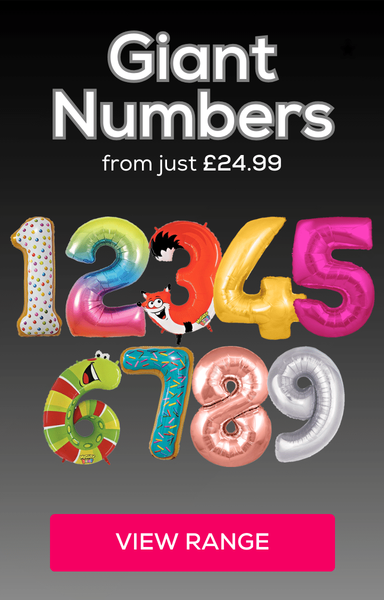 Celebrate the big occasion with giant number balloons