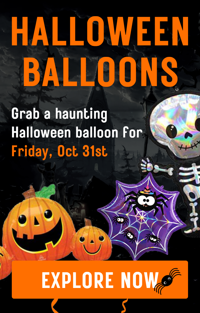 Spooky halloween balloons