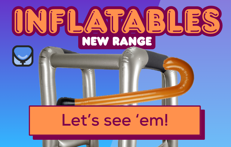 Send an inflated Zimmer frame or walking stick in a box
