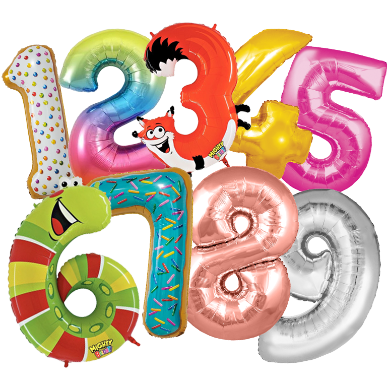 Number balloons